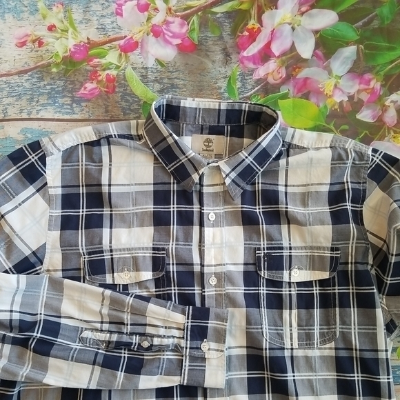 Timberland Other - Timberland Long Sleeve Button Down .. XL/TG.. Blue Plaid
